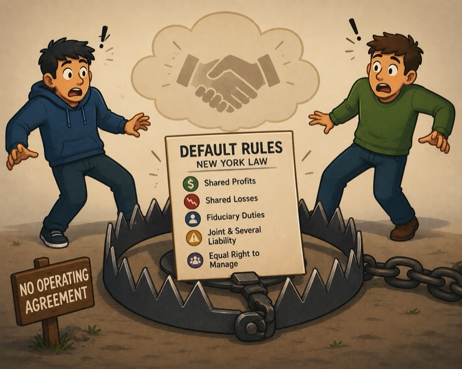 Partnership by Accident: What New York's Default Rules Do to You Without an Operating Agreement